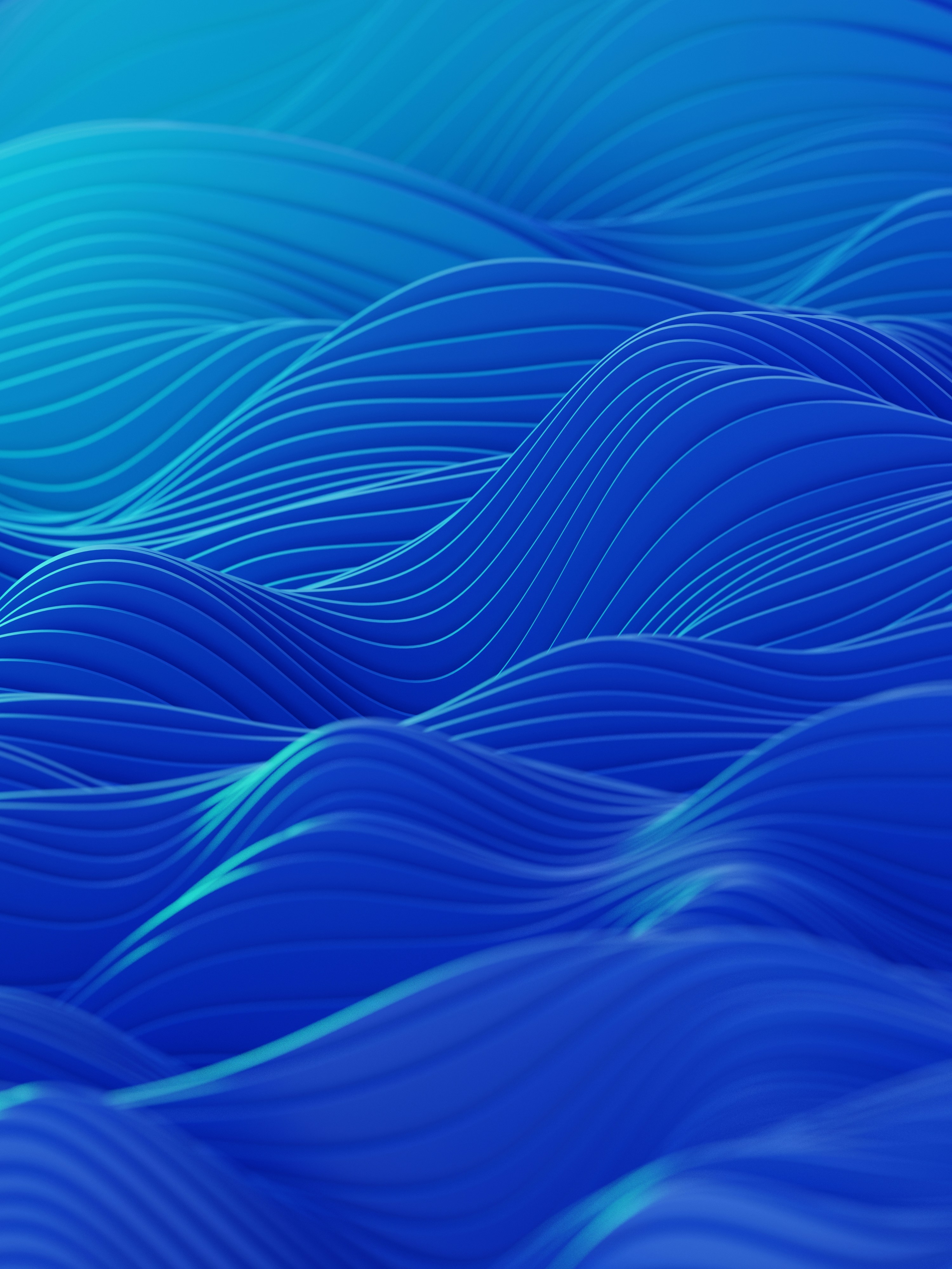 Abstract blue waves representing the momentum of digital growth